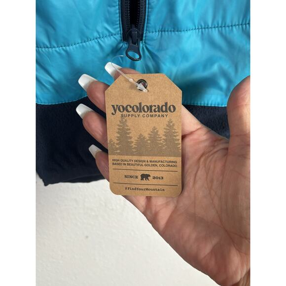 YO Colorado Retro Rainbow Stripe Hooded Jacket WM | Fleece Lined Softshell | NWT - Picture 4 of 11